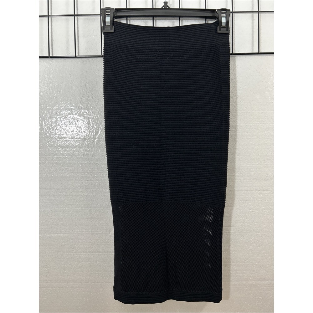 BCBGeneration Black Crochet Midi Skirt Size XS SKU 60038